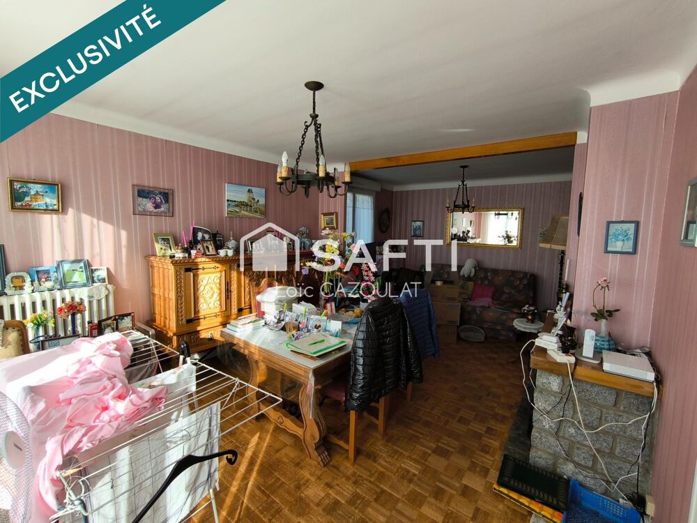 maison 3 pièces 72m² sur sous-sol