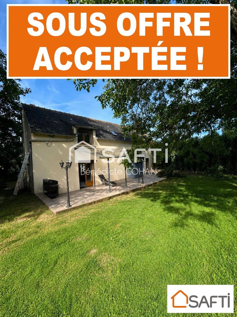 Maison 4 chambres, jardin, à 5 mn de Bricy