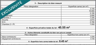  Appartement � vendre 2 pi�ces 45 m�