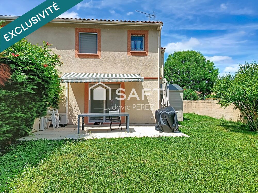LAUNAGUET (31140) MAISON T4 78 M² AVEC JARDIN 300 M² + GARAGE