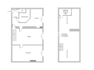  Appartement � vendre 2 pi�ces 60 m�