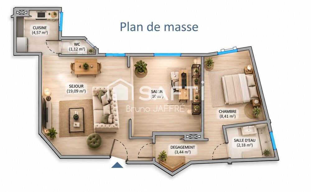 Vente Appartement 75015, Rue Cambrone, immeuble ART-DECO, Appartement 3 pièces 49m², Paris 15