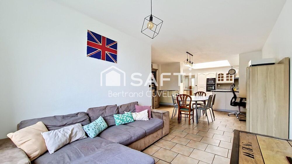Maison 102 m² - 3 chambres - jardin, garage, cave -