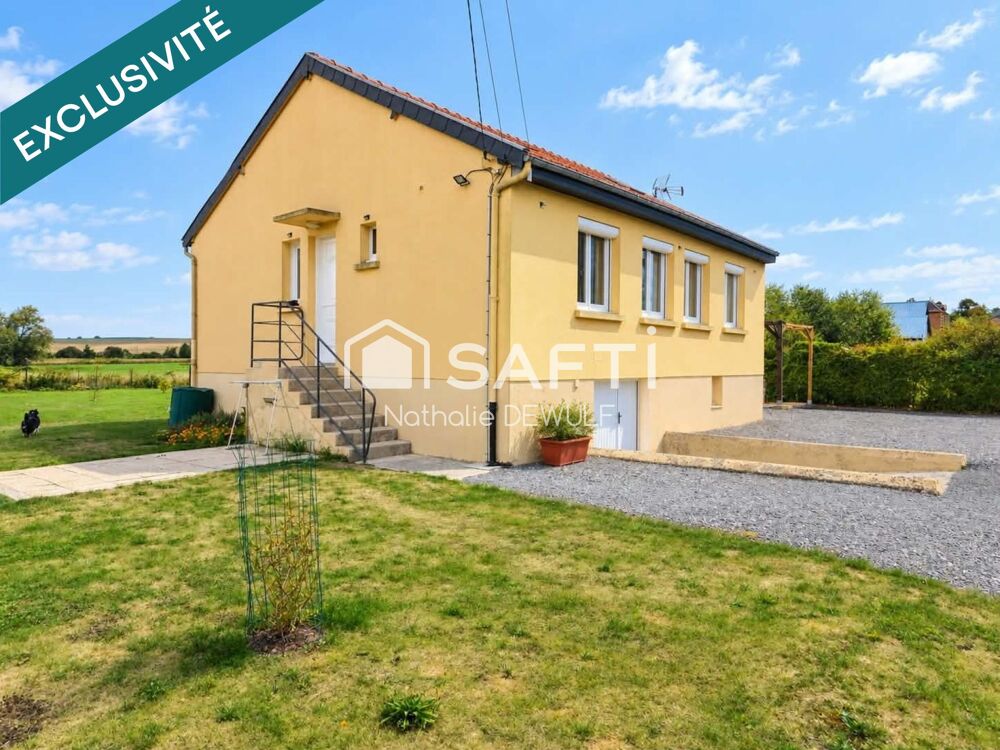Vente Maison A PROXIMITE IMMEDIATE DE MARLE PAVILLON 3 CHAMBRES CONFORT PL PIED S/SOL COMPLET  SUR JARDIN 1336m2 Montigny-sous-marle
