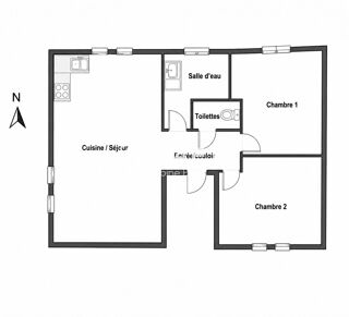  Appartement à vendre 3 pièces 53 m²
