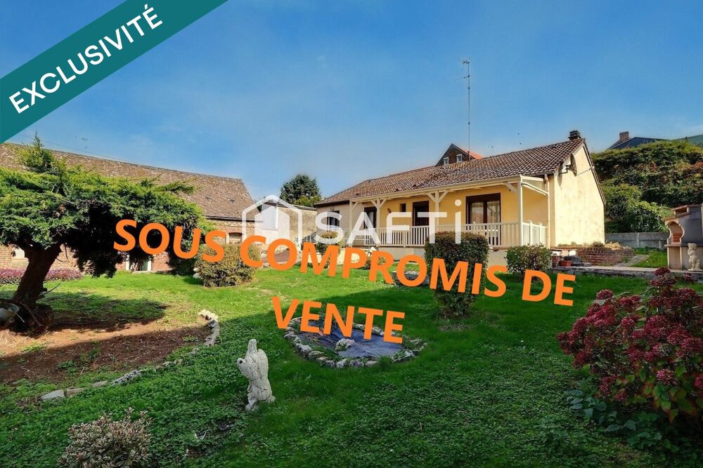 Vente Maison Pavillon individuel, plain-pied, 4 chambres, 114 m2 habitables, avec jardin, garage, dépendance et stationnement. Quievy