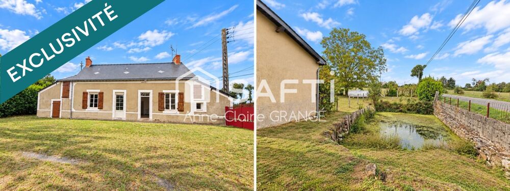 Vente Maison À Rouez-en-Champagne, dans un environnement de campagne agréable, découvrez cette maison de plain-pied offrant de beaux volumes Rouez