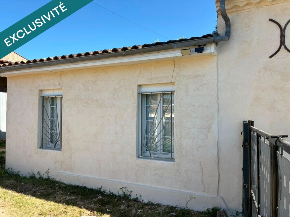 Maison en pierre avec piscine semi-enterrée, 4 chambres et double garage