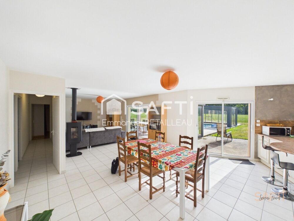 Maison de campagne, 3 chambres avec piscine