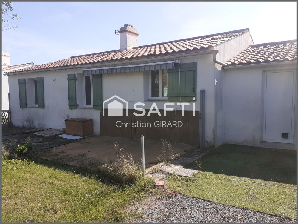 A Barbâtre, maison de plain-pied de 75m2 de surface habitable sur une propriété de 600m2.