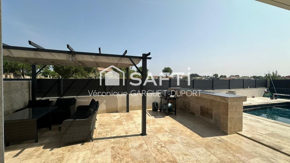 Vente Maison Plain-pied récent avec piscine et stationnements, sans vis-à-vis Saint-nazaire-d'aude