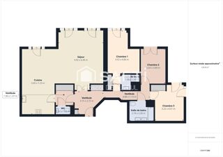  Appartement � vendre 5 pi�ces 126 m� Garches
