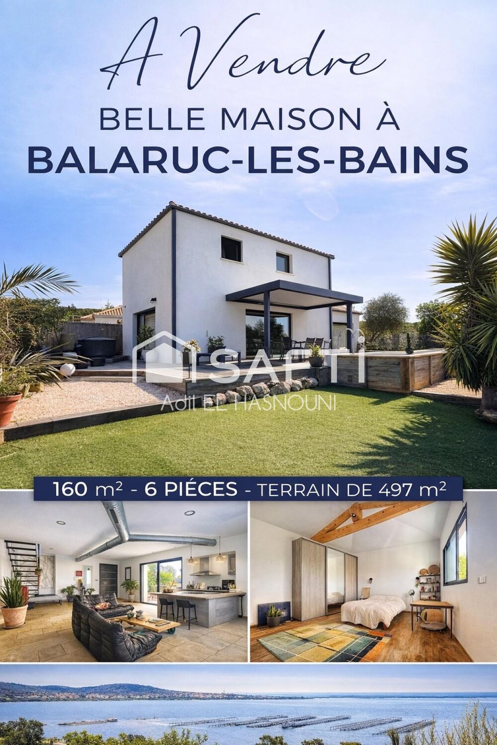Élégante Villa au coeur du quartier prisé de La Rèche à Balaruc-les-Bains