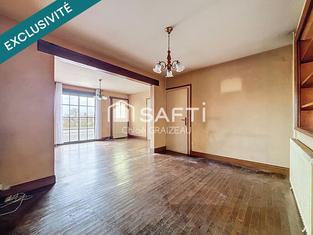 Maison de plain-pied, 89 m² habitables, garage
