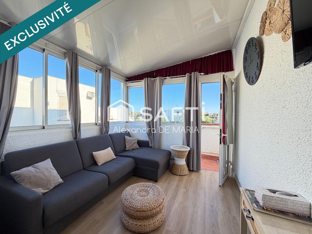 Vente Appartement T2 rénové et climatisé à 100 m de la mer Le barcares