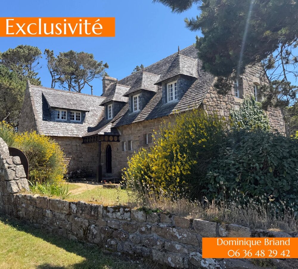Magnifique maison en pierre à 200 m de la plage de la Grève Blanche.