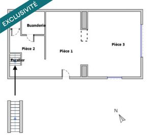  Maison � vendre 3 pi�ces 60 m�