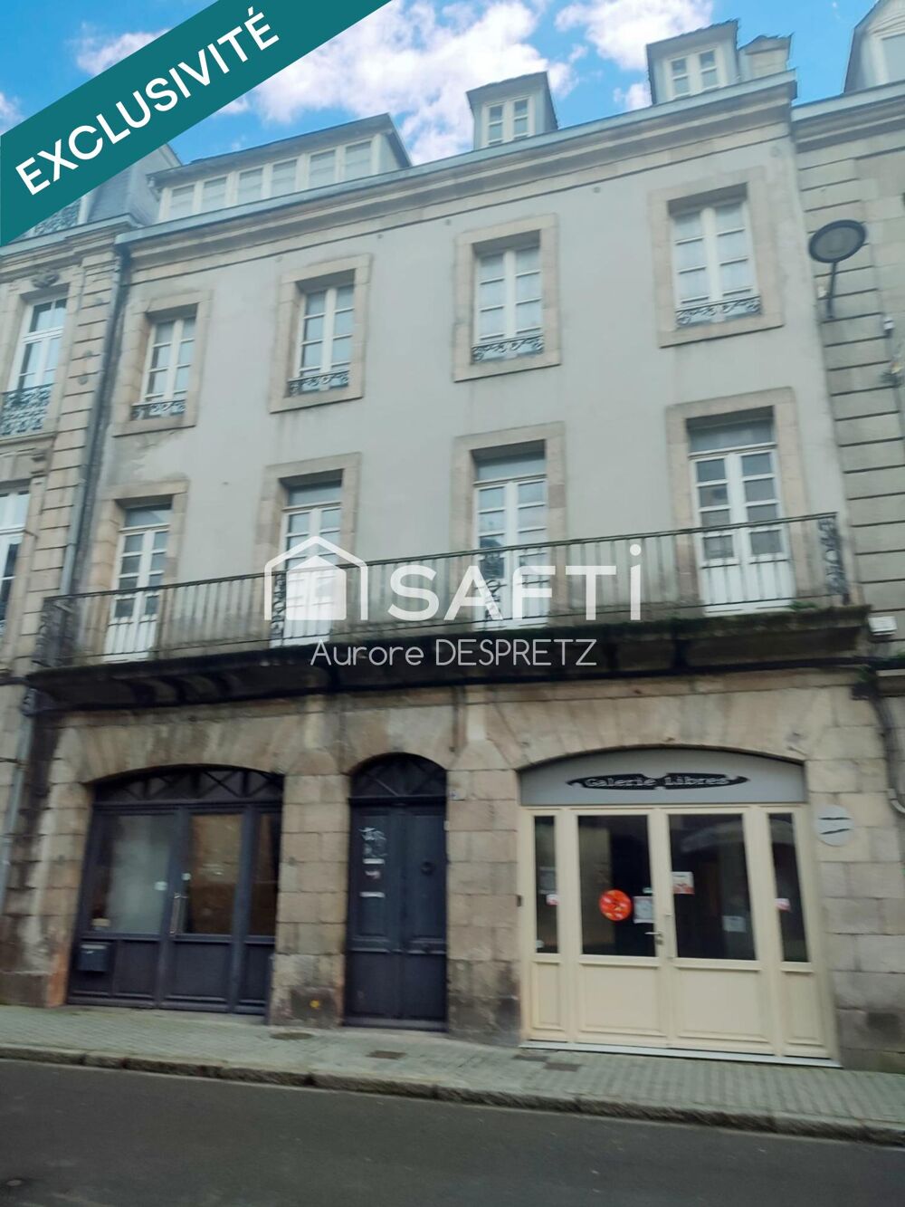 Vente Immeuble Immeuble de rapport de 285 m2 – Projet clé en main – Hyper centre de Morlaix Morlaix