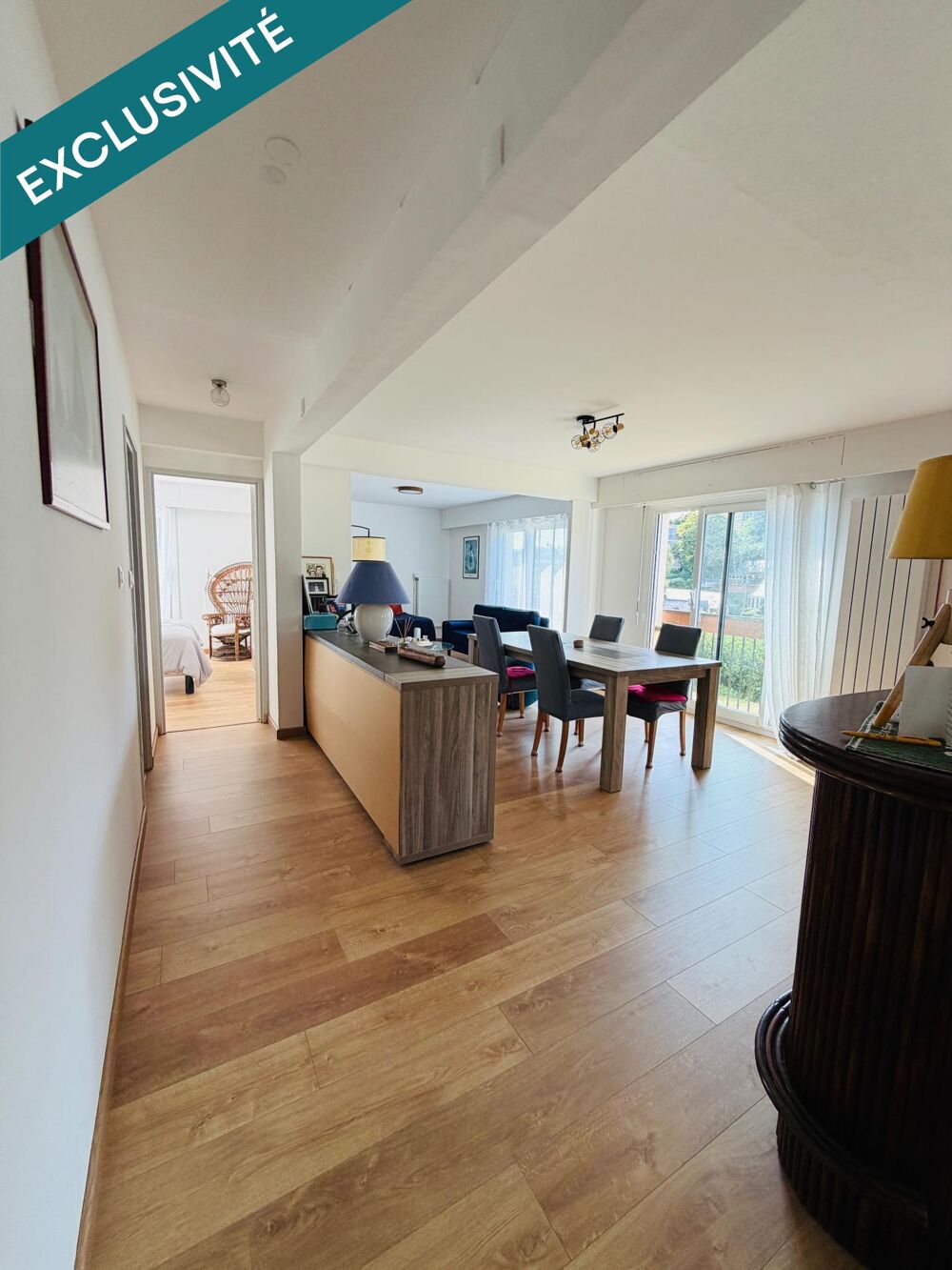 Appartement T2 de 65 m² entièrement rénové  Rez-de-jardin  Hyper-centre de Lannion