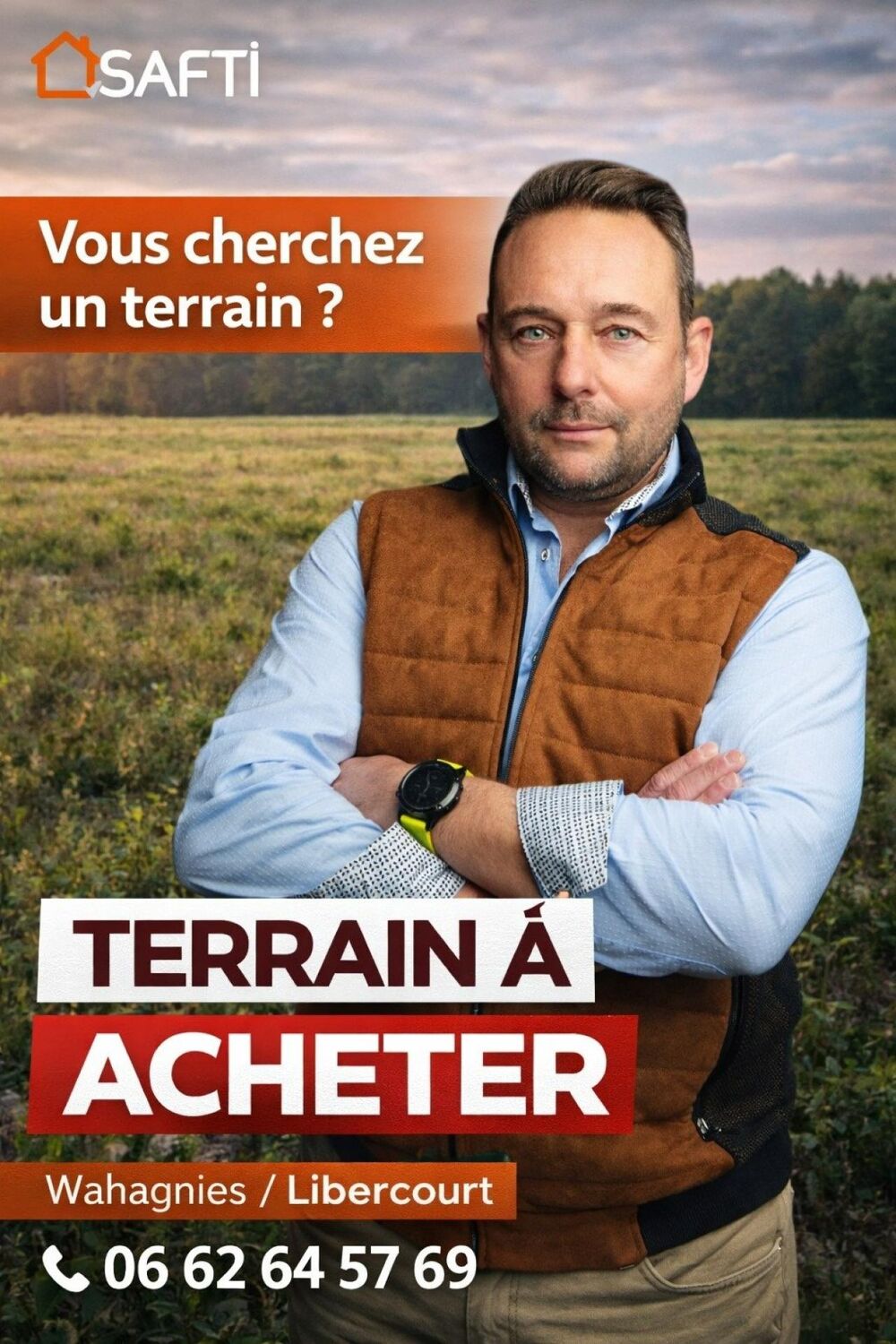 Vente Terrain Terrain à bâtir 20m de façade Wahagnies