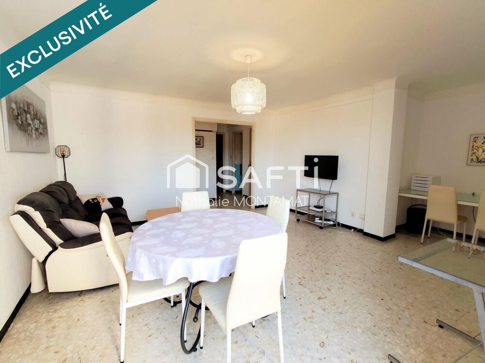 Vente Appartement 5eme étage,T3 de 79m2, Cave, Parking en sous-sol Perpignan