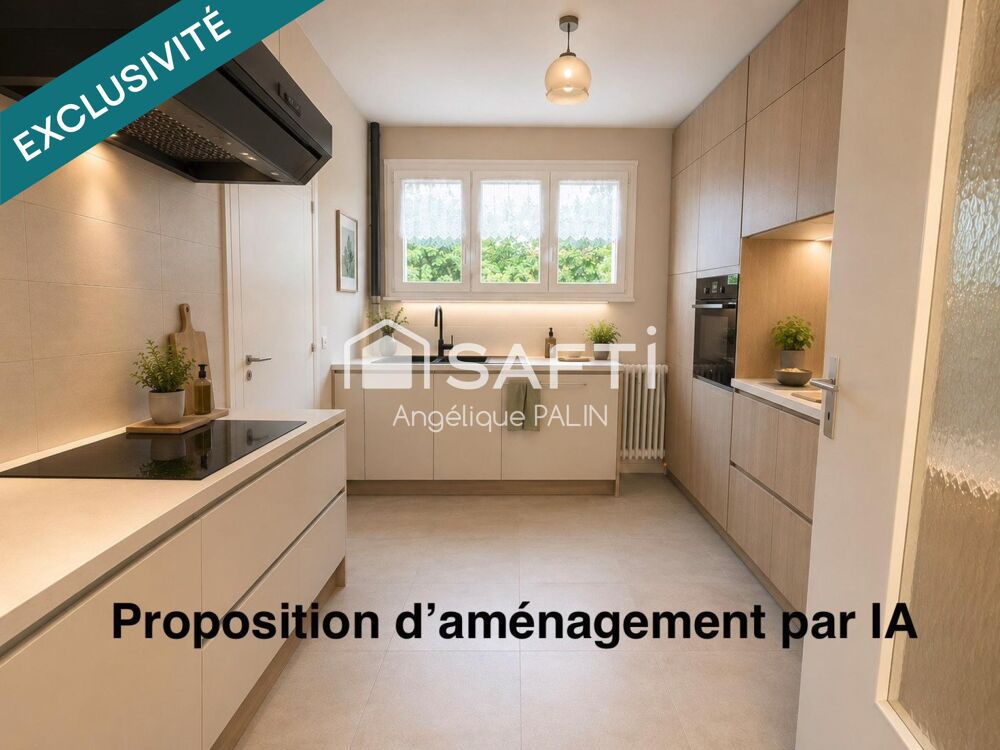 Appartement lumineux avec balcon et garage.