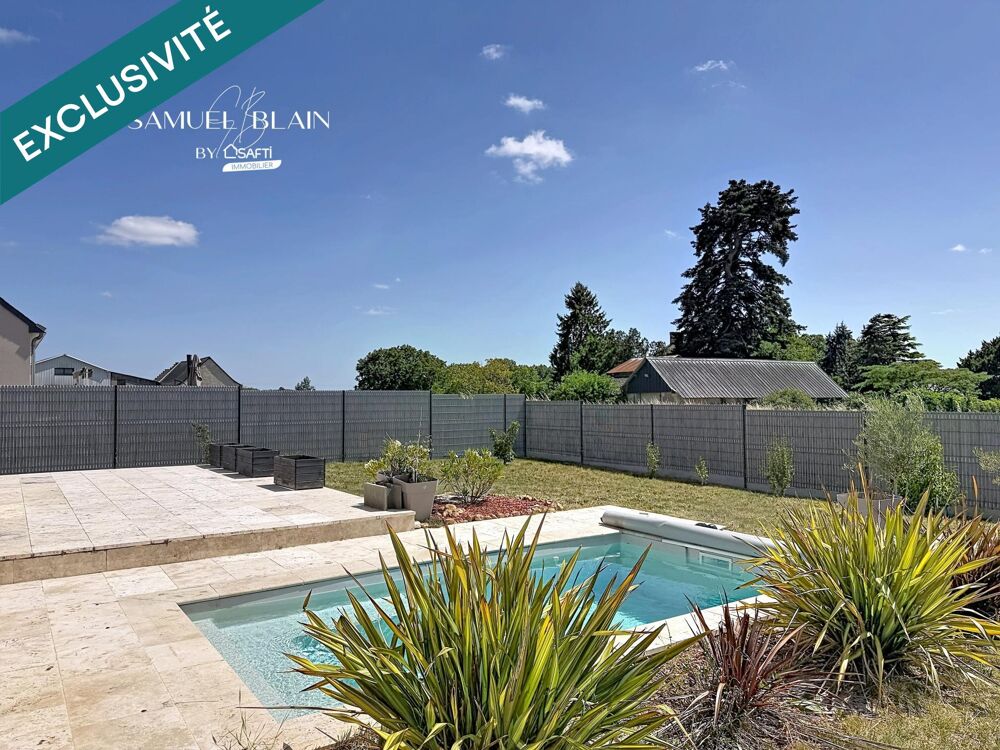 Vente Maison Piscine, plain de plain pied 3 ch et jardin. Saumur