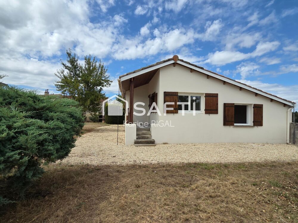 Maison 70m2, deux chambres, terrain 850 m2