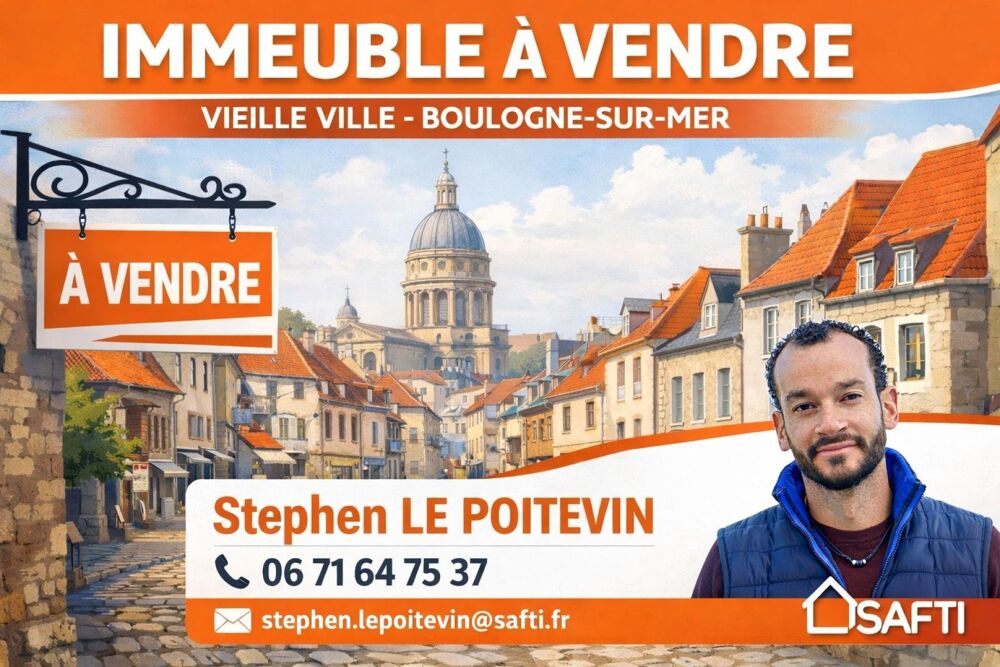 Vente Immeuble Immeuble de caractère – 850m2 exploitable Boulogne-sur-mer