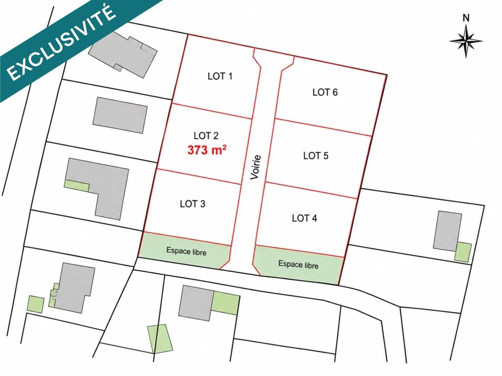 Vente Terrain Terrain à batir dans un environnement privilégié Bourgoin-jallieu