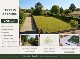  Terrain � vendre 690 m�