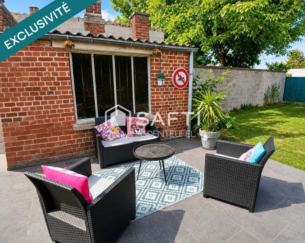 Vente Maison PLAIN PIED INDIVIDUEL - 2 CHAMBRES - VERANDA - JARDIN Helesmes