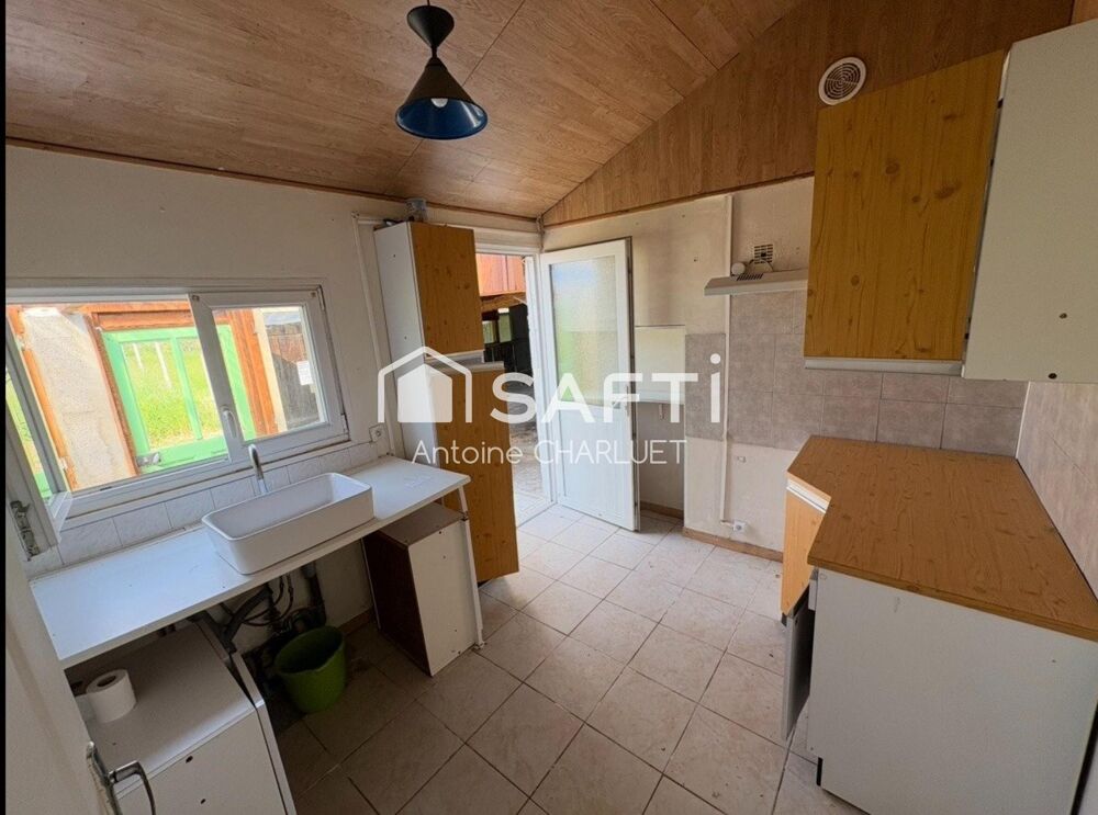 Maison 52m² avec terrain constructible de 1690m²