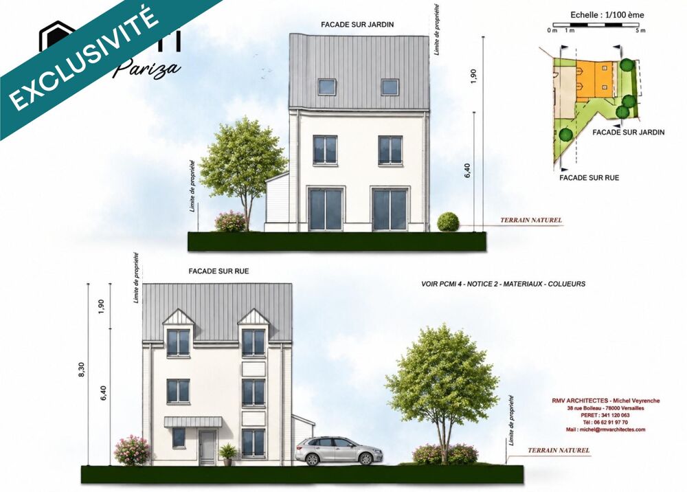 Vente Terrain Terrain à bâtir de 271m² - Projet 136m² Bondy
