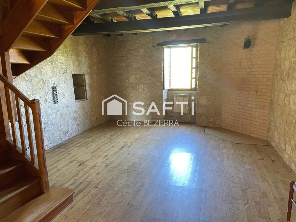 Vente Maison Au coeur de la cité médiévale de Larressingle, maison de pierre sur 3 niveaux Larressingle