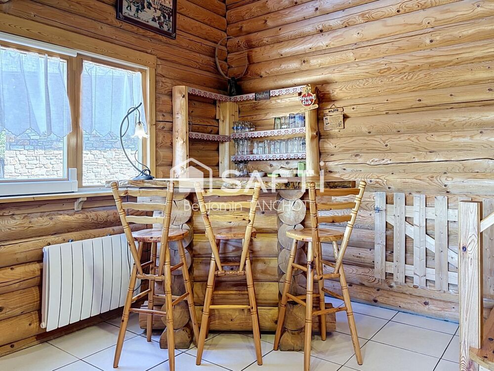 Authentique chalet en rondins, havre de paix, proche des pistes