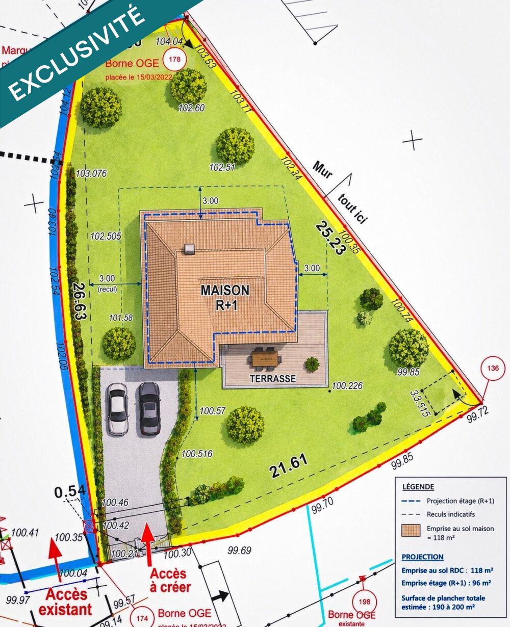 Vente Terrain Voiron - Terrain constructible de 376m² Voiron
