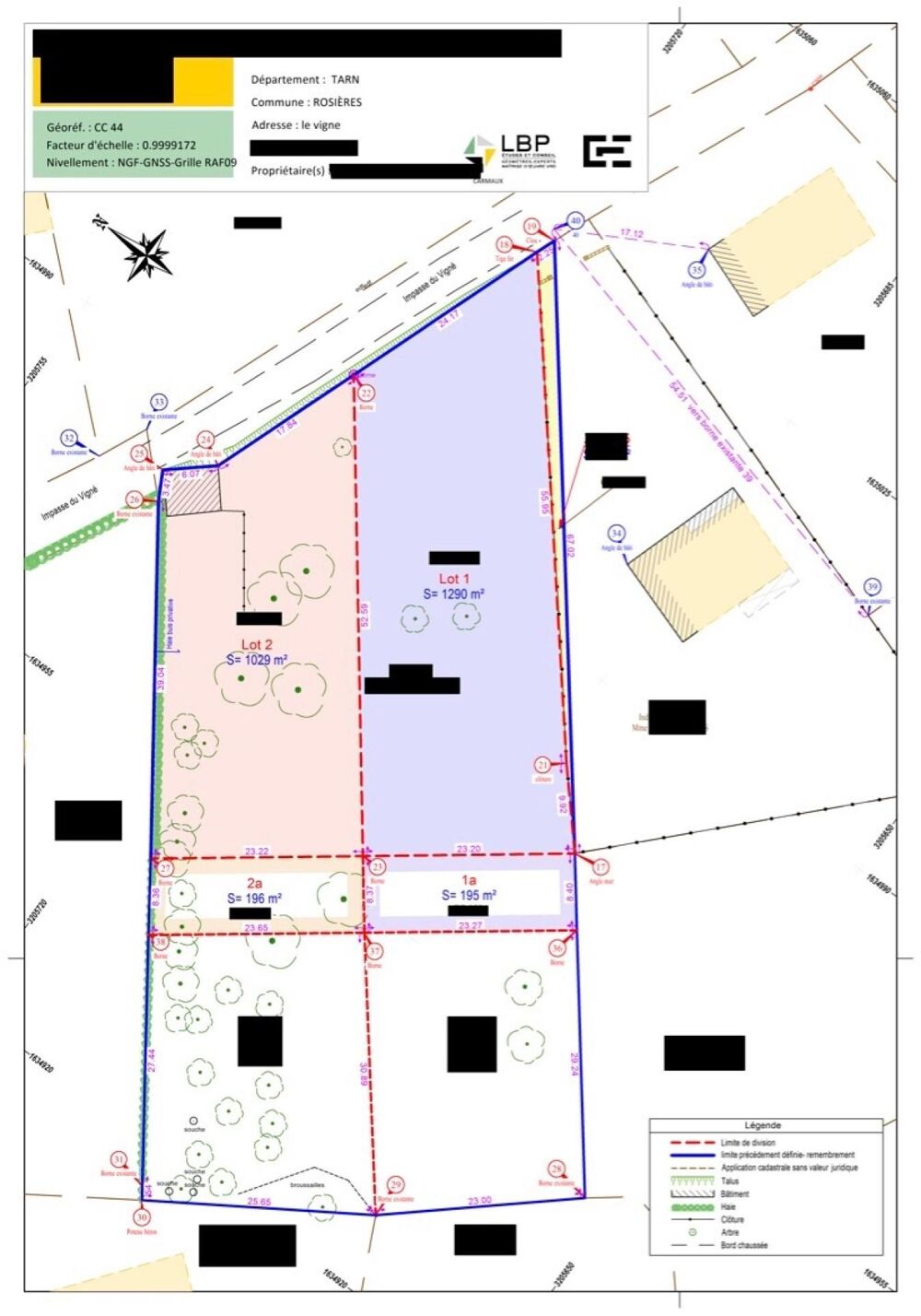 Vente Terrain Environnement calme Rosieres