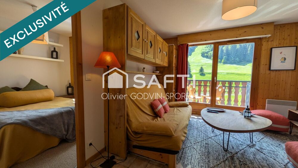 Appartement 2 Pièces avec balcon exposé plein Sud sans vis à vis avec vue imprenable sur les montagnes