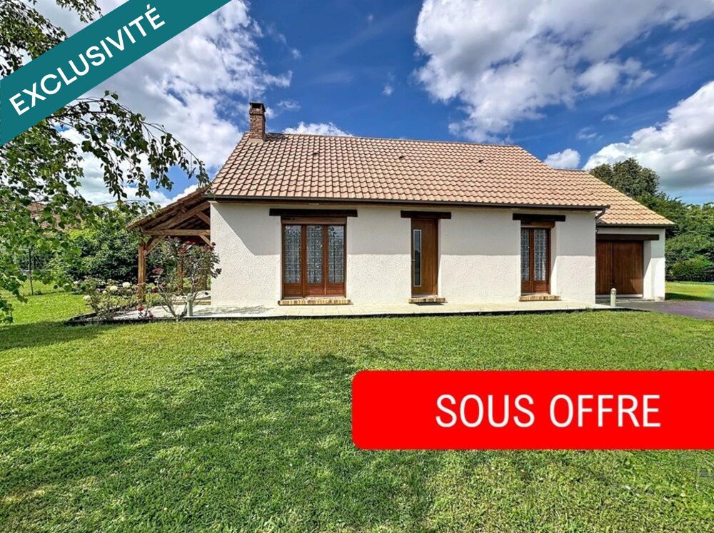 Joli plain-pied de 72m² avec garage attenant et terrain arboré de 1 400m²