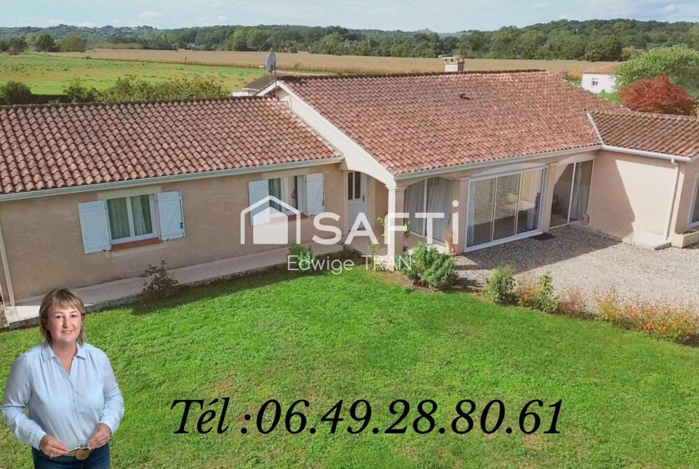 Vente Maison Grande maison individuelle plain-pied – Garage indépendant Montayral