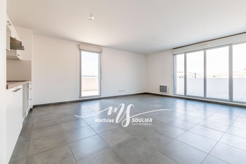 T3 de 64 m² avec terrasse de 46 m² et garage fermé