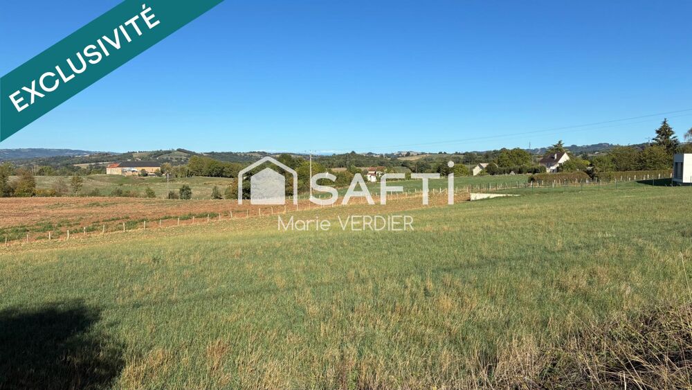 Vente Terrain Terrain constructible avec vue sur la commune de Valzergues Valzergues