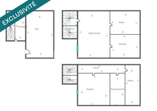  Maison � vendre 3 pi�ces 62 m�