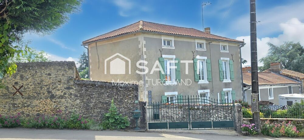 Maison bourgeoise 169m², 3 chambres, 1925m² de terrain avec dépendances.
