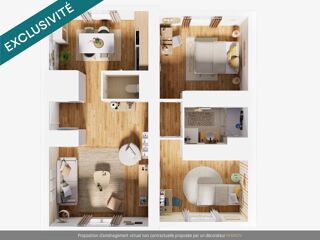  Appartement � vendre 3 pi�ces 60 m�