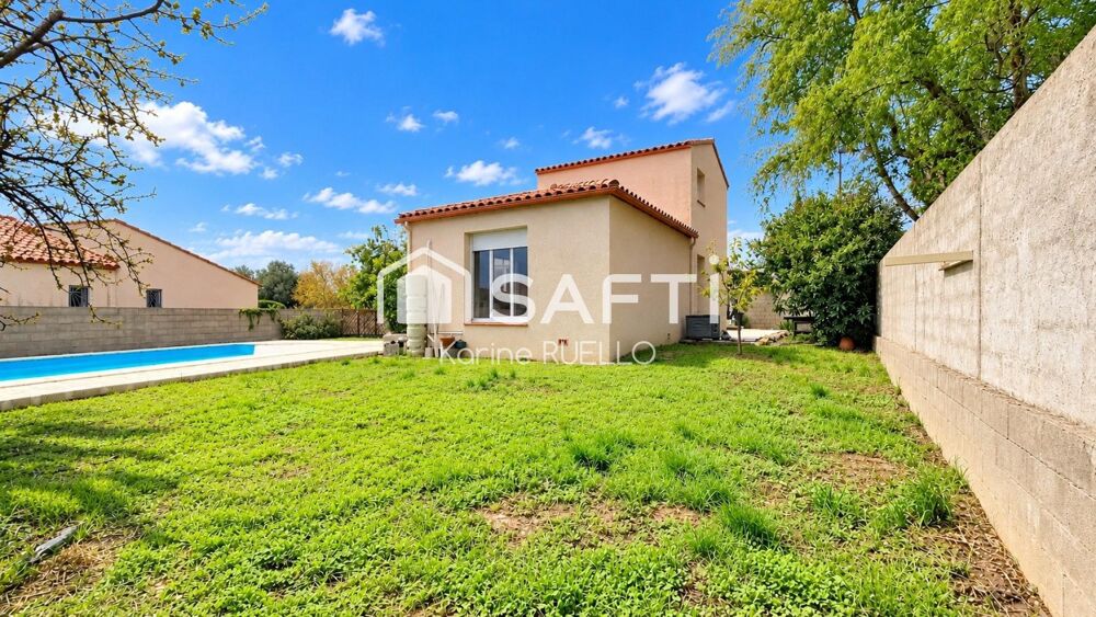 Vente Maison Maison 4 faces – 128 m² – 4 chambres – Piscine Saint-jean-lasseille