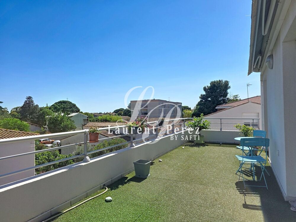 Appartement T4 traversant avec terrasse de 28 m² et parking