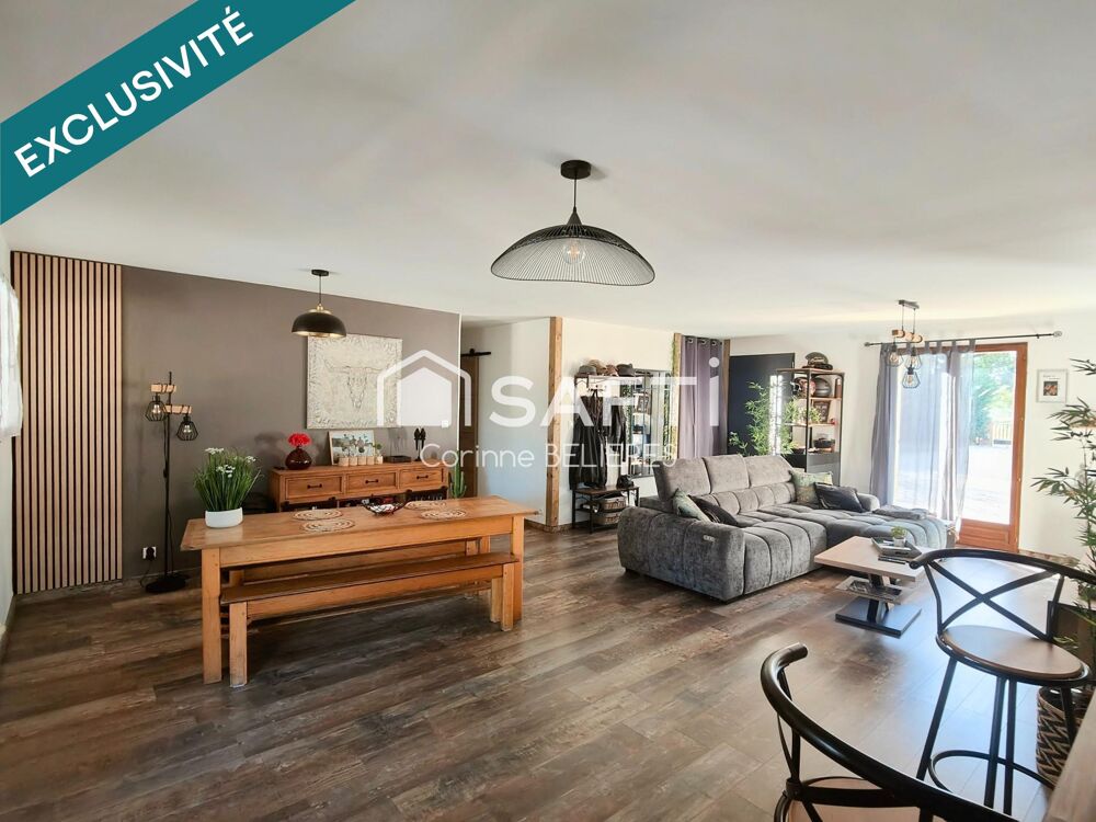 Maison lumineuse avec piscine - terrain de 2000m² avec dépendances