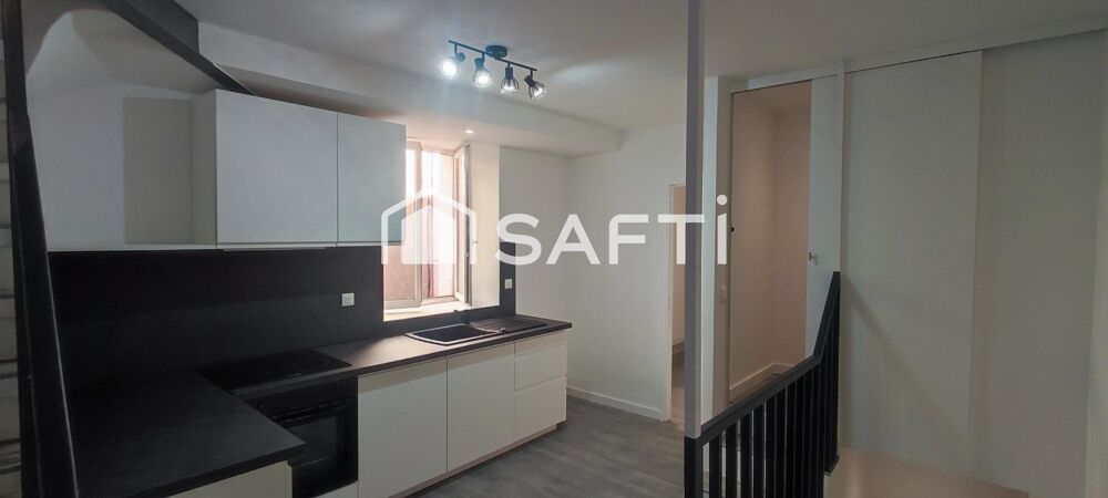 Cazouls, F4 rénové, env. 90m2, garage 22m2,